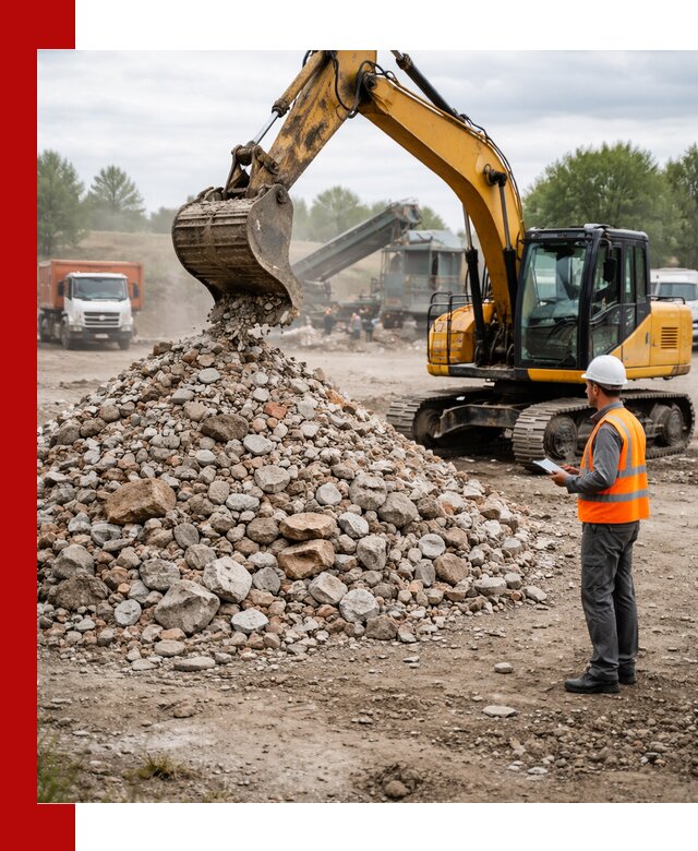 Доставка и вывоз строительного боя в Краснодаре