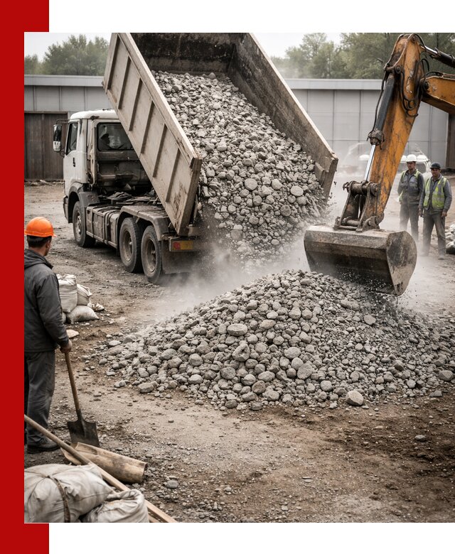 Доставка дробленого бетона в Краснодаре оптом и в розницу