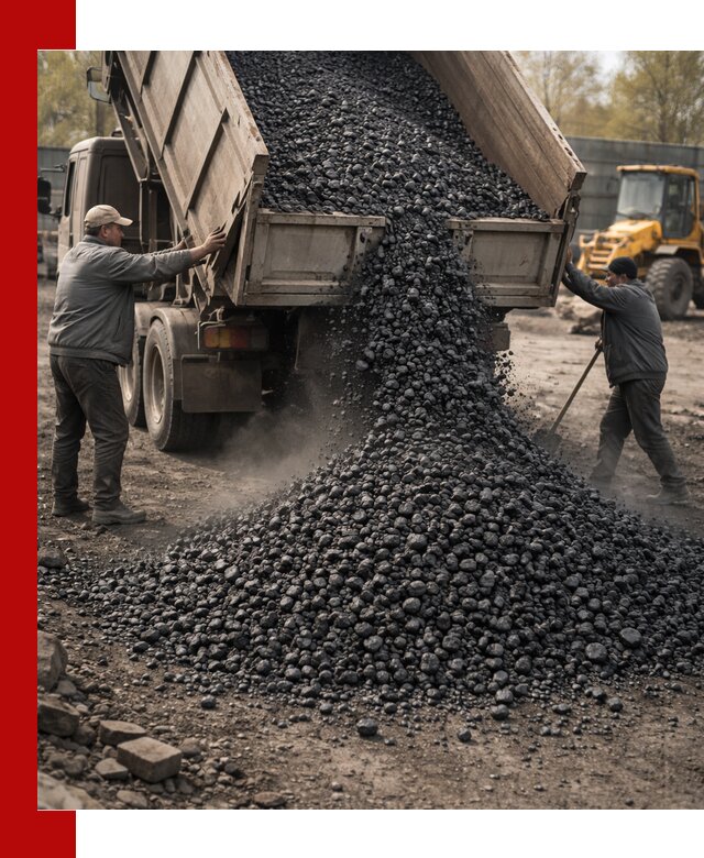 Доставка угля семечка самосвалами в Краснодаре