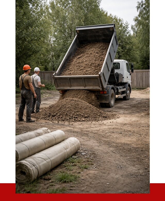 Доставка сыпучих материалов самосвалом в [cvi] от 4334 р. | ПРОНЕРУДКсд