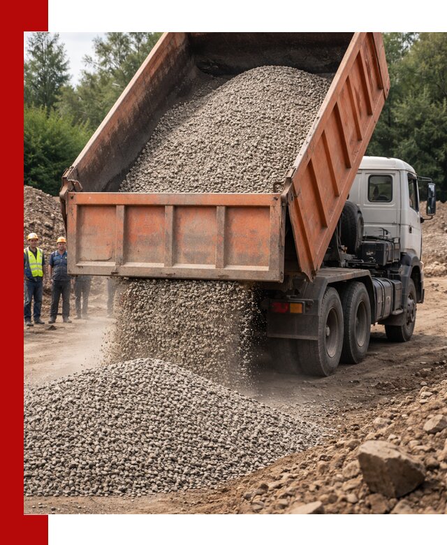 Доставка сыпучих материалов самосвалом в Краснодаре быстро и надежно