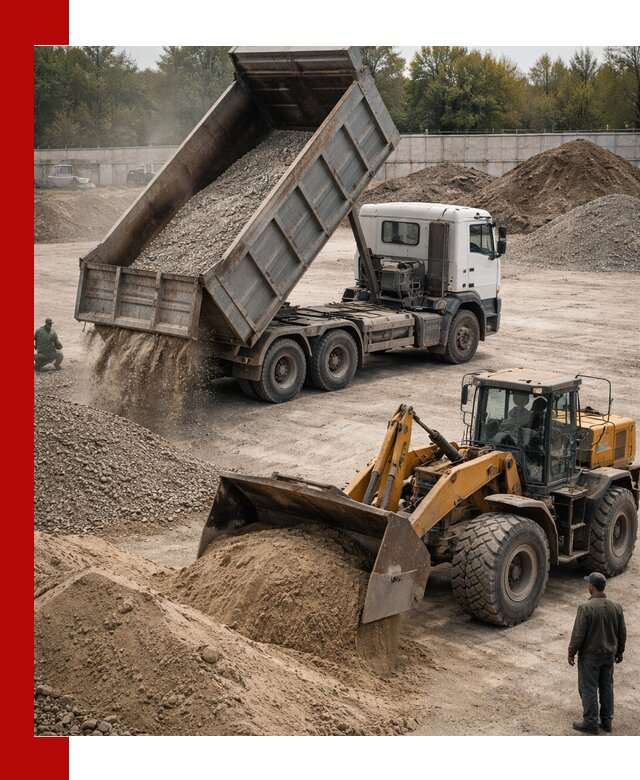 Перевозка сыпучих грузов самосвалами и бортовыми в Краснодаре