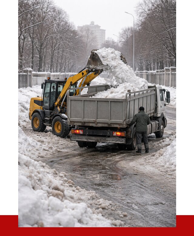 Вывоз снега с погрузкой в Краснодаре от 3612 р. ПРОНЕРУДКсд