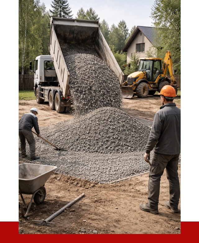 Отсыпка участка щебнем в Краснодаре от 6707 р. ПРОНЕРУДКсд