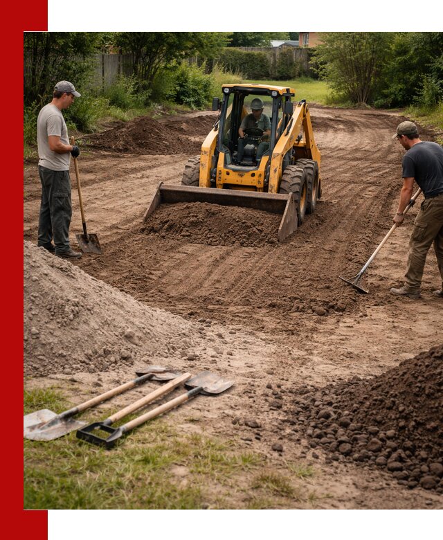 Планировка участка грунтом с вывозом и доставкой в Краснодаре