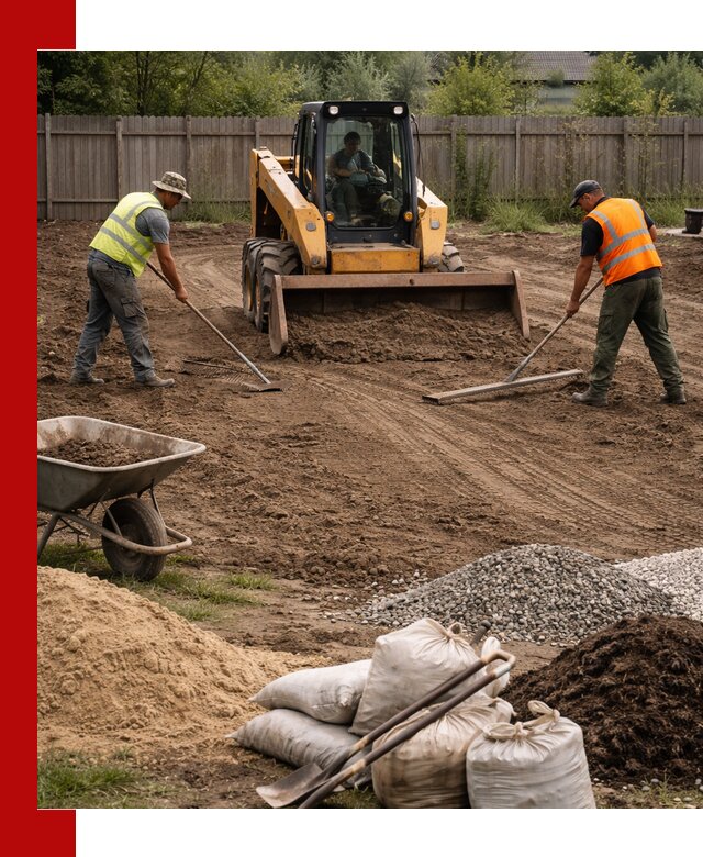 Выравнивание участка под строительство и благоустройство в Краснодаре