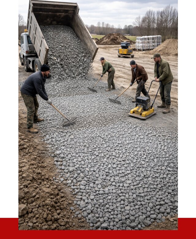 Устройство щебеночной подушки в Краснодаре от 4644 р. ПРОНЕРУДКсд